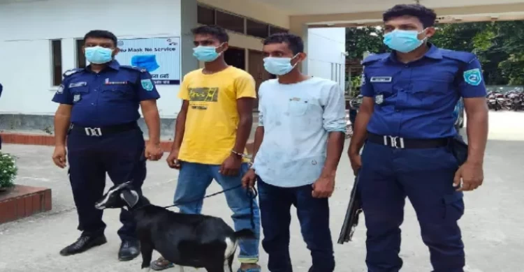 কুড়িগ্রামে ২ ছাগল চোরকে আটক করলেন ওসি