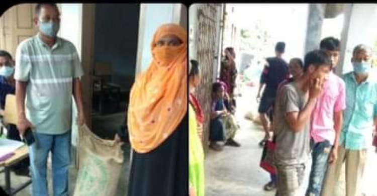 খাগড়াছড়ির ১নং ইউনিয়নে ১৭৪পরিবারে ভিজিডি'র ৩০কেজি করে চাল বিতরণ