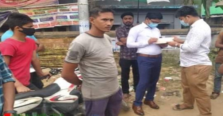 মাটিরাঙ্গায় হেলমেট বিহীন মোটরসাইকেল চালক ১৫জনকে জরিমানা