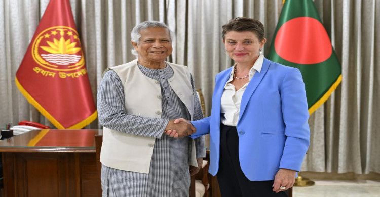 প্রধান উপদেষ্টার সঙ্গে বিদায়ী সাক্ষাৎ করেন  জাতিসংঘের সমন্বয়কারী  গুইন লুইস