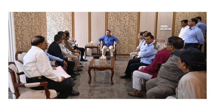 প্রধানমন্ত্রীর সঙ্গে পূজা উদযাপন পরিষদ প্রতিনিধিদলের সাক্ষাৎ