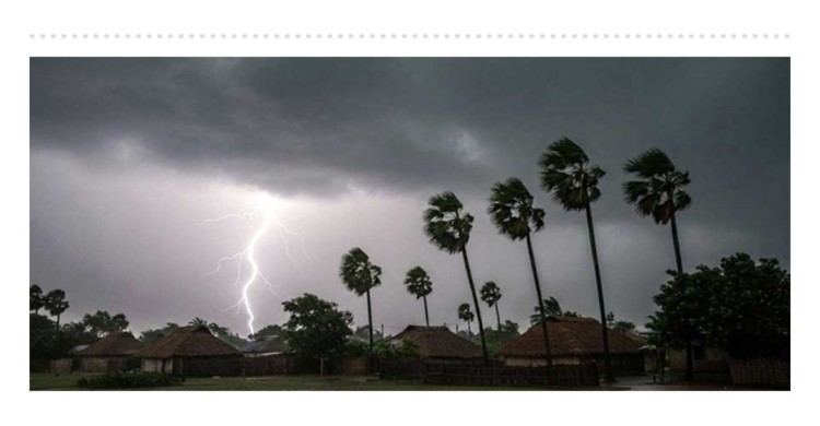 ৯ অঞ্চলে দমকা হাওয়া ও বজ্রবৃষ্টির সম্ভাবনা, নদীবন্দরে সতর্কবার্তা