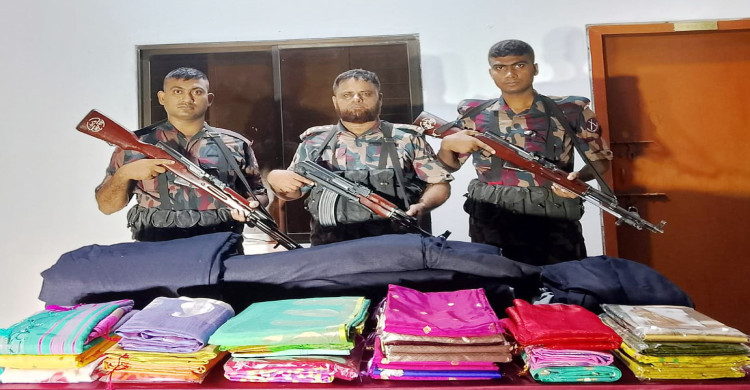যশোর সীমান্ত থেকে ১৫ লাখ ২২ হাজার টাকার চোরাচালানী মালামাল আটক করেছে বিজিবি